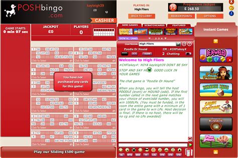 Posh bingo casino bonus